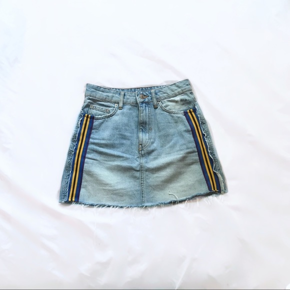 bershka denim skirt